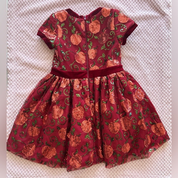 5 & 6, Disney Snow White Princess Dress Embroidered Sequin Red and Gold - Picture 15 of 17